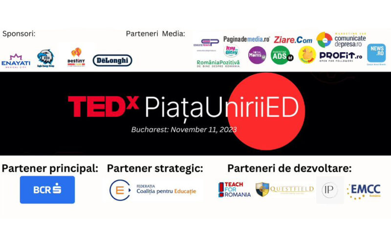 TEDx PiațaUnirii ED anunță pentru 11 noiembrie o agendă inspirată de unitate și construcție în educație