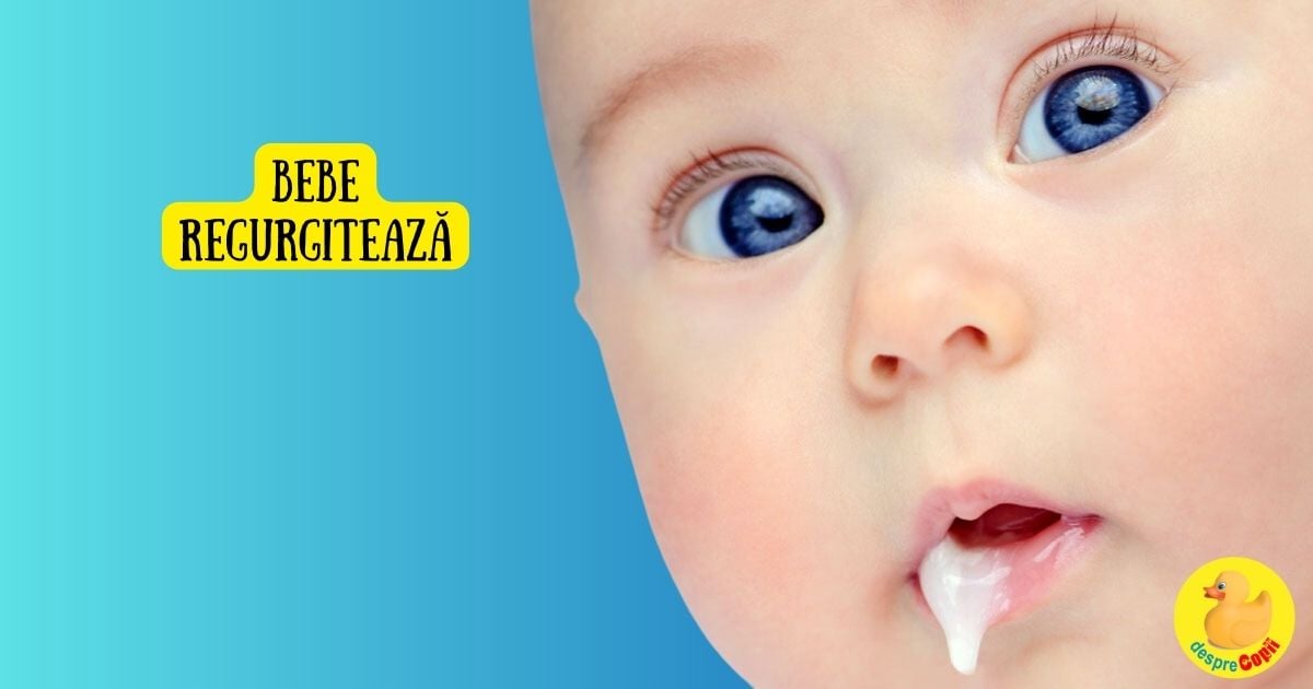 Bebe regurgiteaza. Care sunt motivele si cand trebuie sa ne panicam - sfatul medicului pediatru