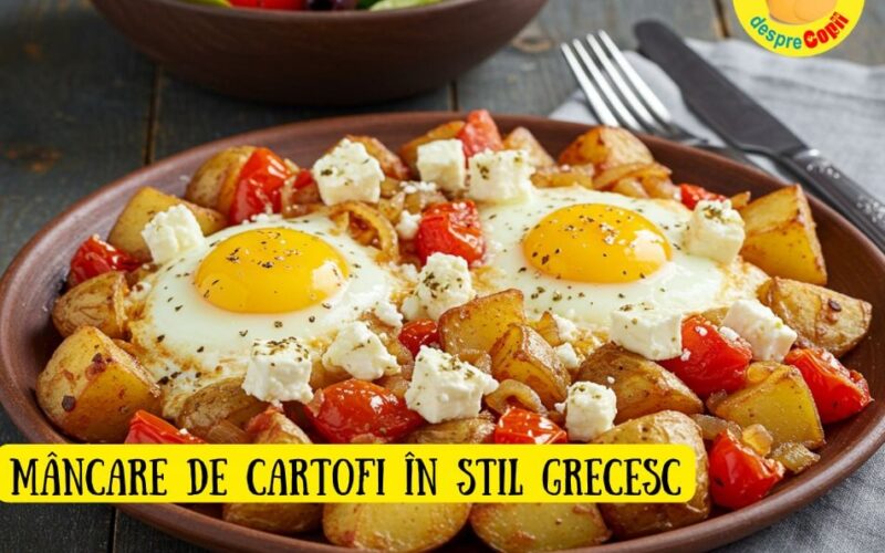 Mâncare de cartofi în stil grecesc – o reteta simpla si extrem de nutritiva