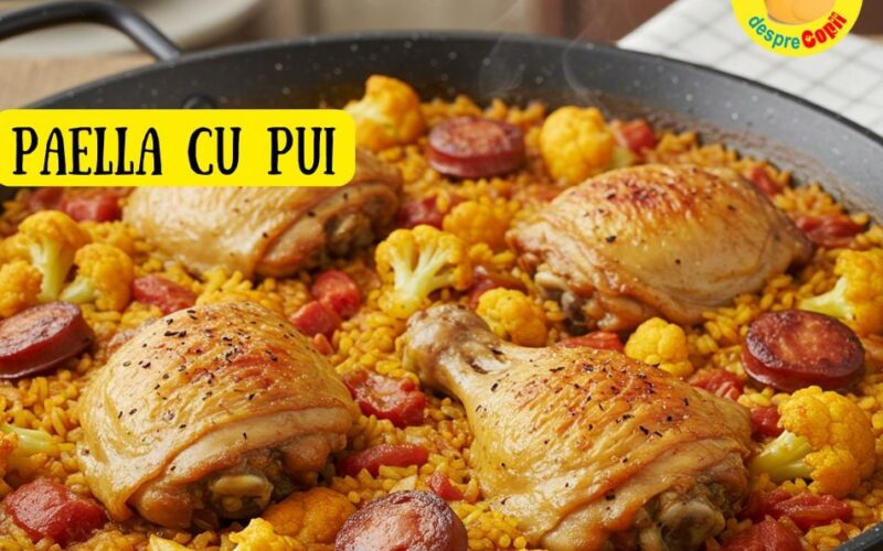 Paella cu pui varianta marocană – o explozie de arome