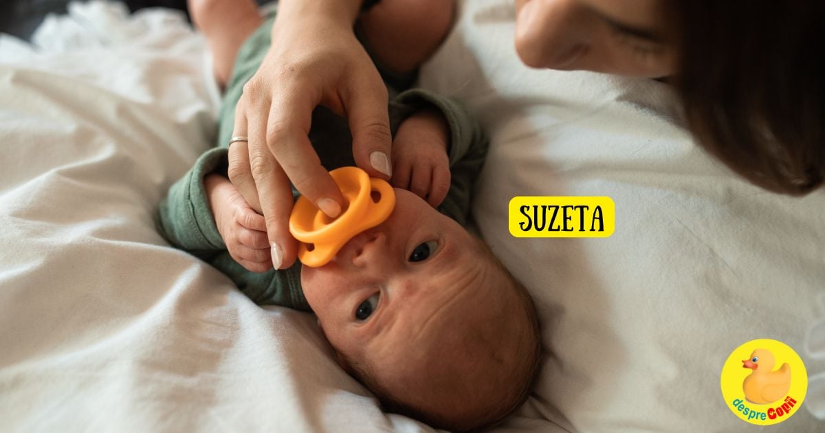 Suzeta ofera calm pentru bebe sau dependenta pentru parinti? Cine are mai mare nevoie de suzeta bebelusii sau parintii?