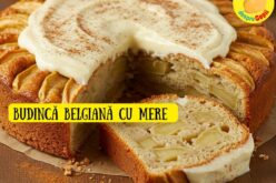 Budinca belgiană cu mere  aromată si cu scorțișoară