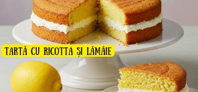 Tartă italiană cu ricotta și lămâie  un desert aromat, cremos și irezistibil