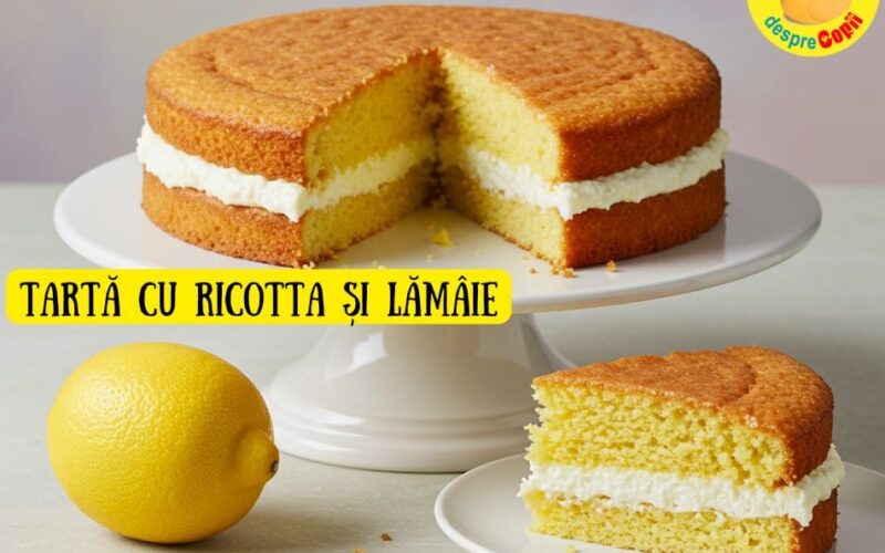 Tartă italiană cu ricotta și lămâie  un desert aromat, cremos și irezistibil