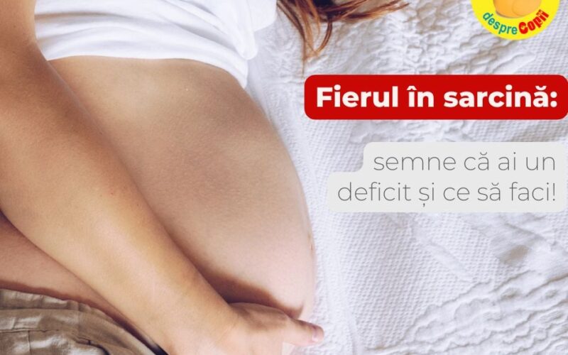 Ai suficient fier în sarcină? Semne că ai un deficit și ce să faci!