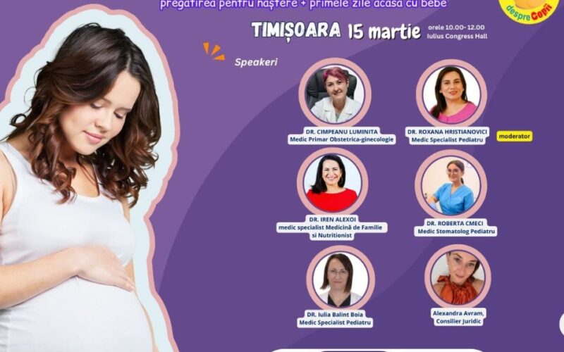 ODISEEA SARCINII. Pentru o sarcina sanatoasa – eveniment pentru femeile insarcinate la Timisoara