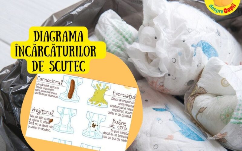Conținutul unui scutec de bebeluș – DIAGRAMA incărcăturilor